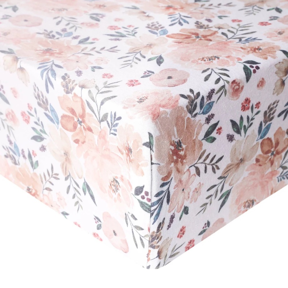 2 Copper Pearl Fitted Crib Sheets - Autumn